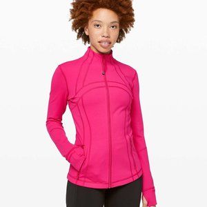 Lululemon Hot Pink Define zip up jacket size 4
